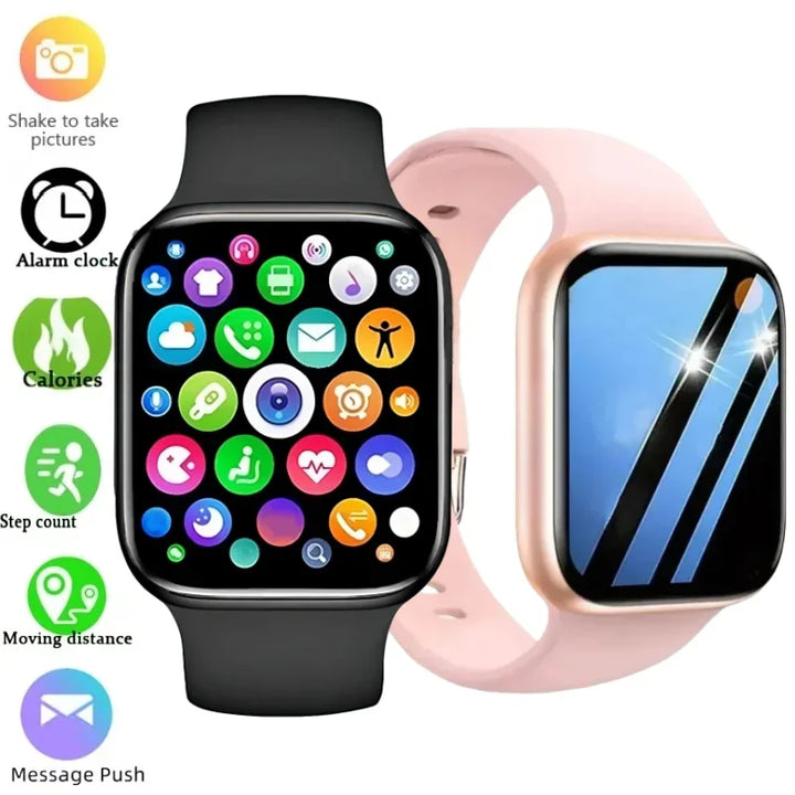 LAXASFIT 2025 Smartwatch – 1.73" Bluetooth Fitness Watch for Men & Women