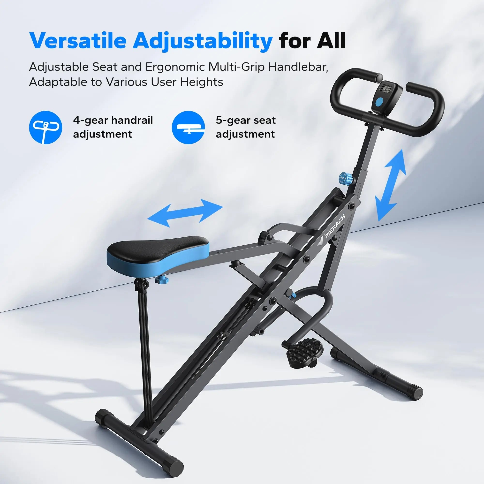 MERACH 2-in-1 Squat & Rowing Machine