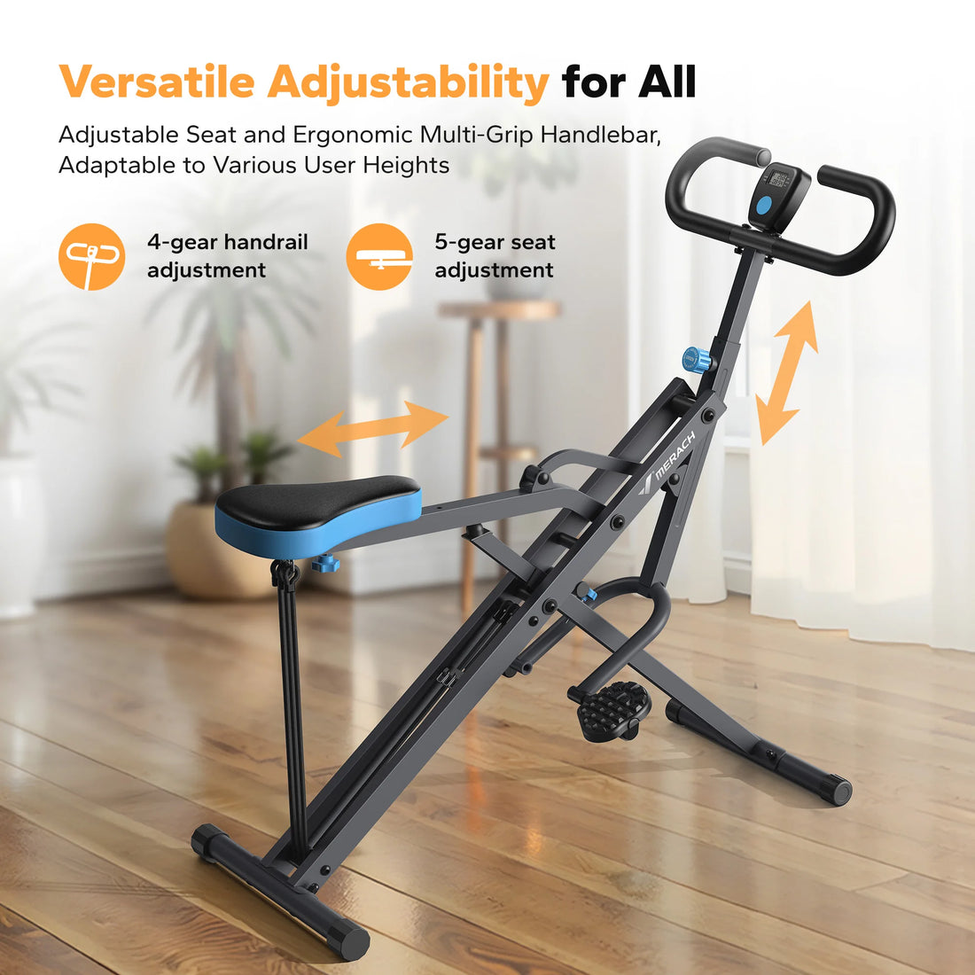 MERACH 2-in-1 Squat & Rowing Machine