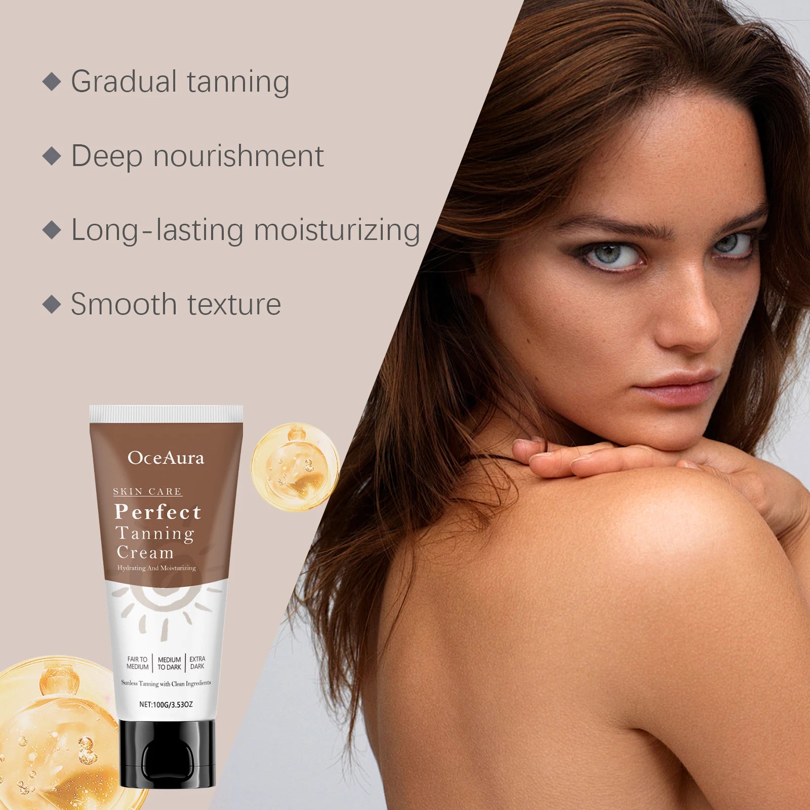 Oceaura 100g Sunless Tanning Cream