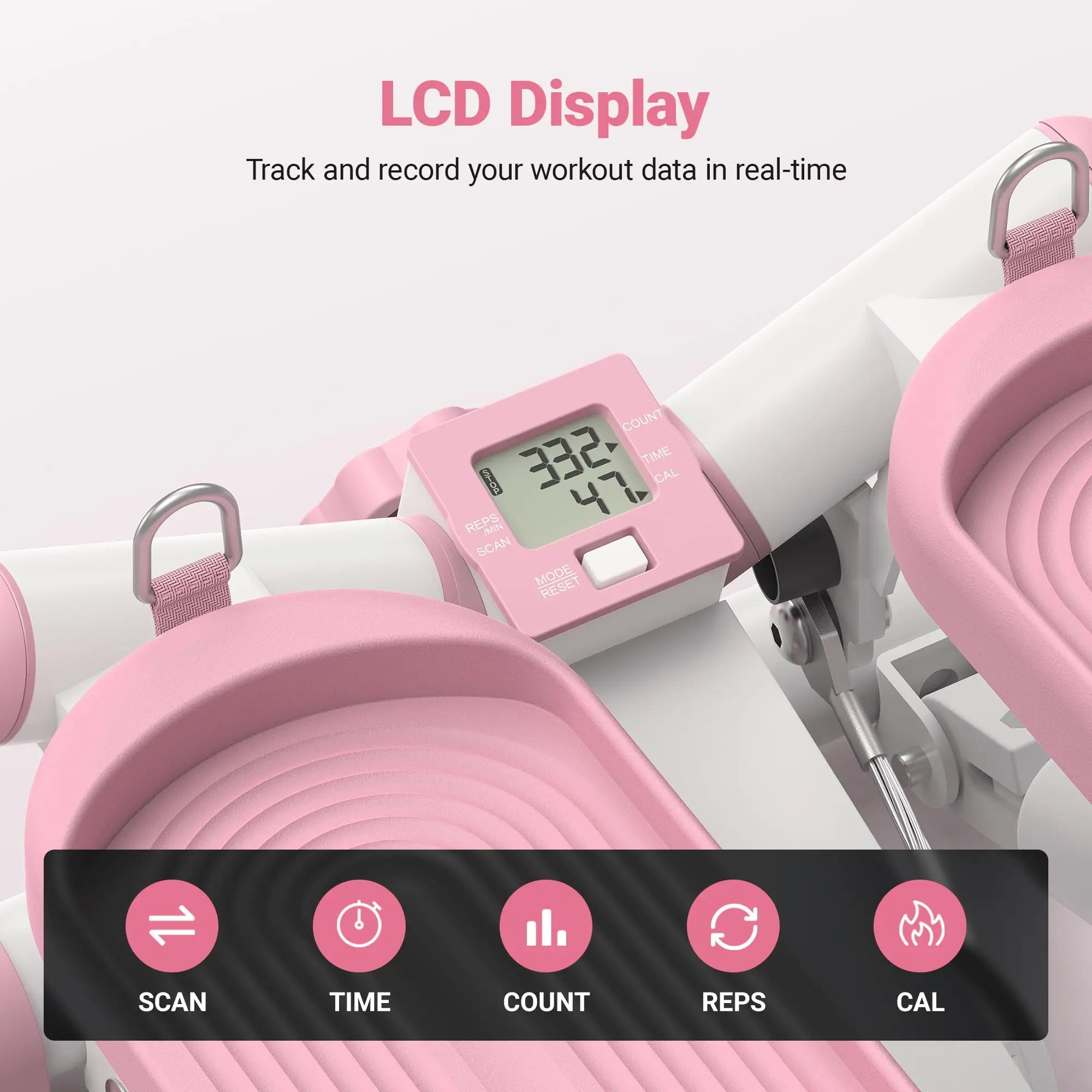 MERACH Mini Twist Stepper – 330LBS Capacity with Resistance Bands