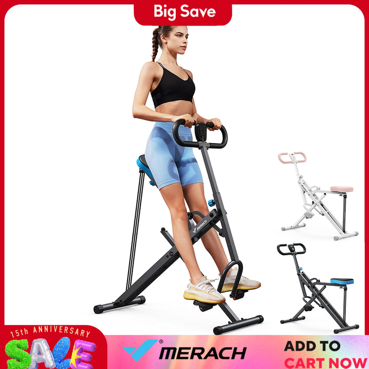 MERACH 2-in-1 Squat & Rowing Machine