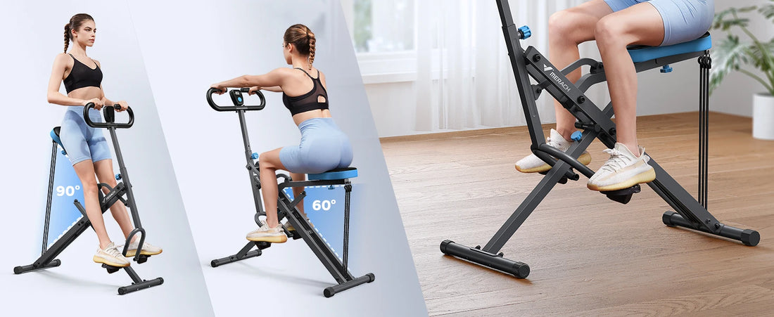 MERACH 2-in-1 Squat & Rowing Machine