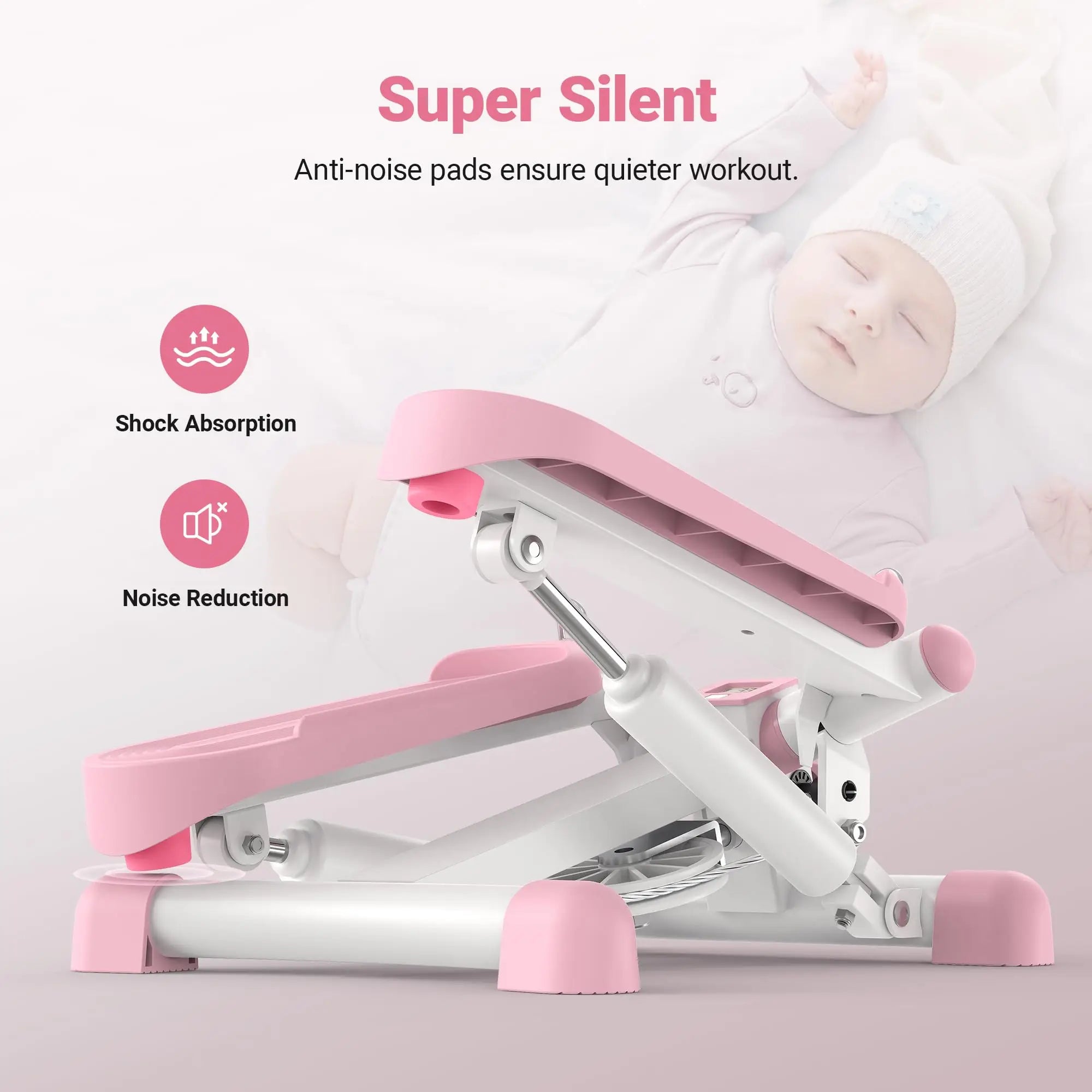 MERACH Mini Twist Stepper – 330LBS Capacity with Resistance Bands