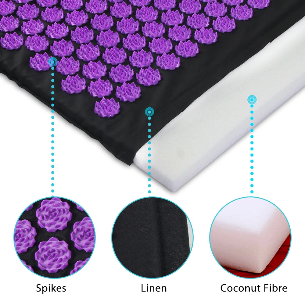 Acupressure Yoga Mat & Pillow Set – Kuznetsov Applicator