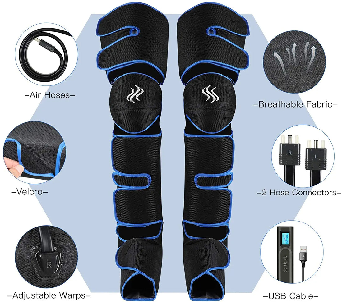 360° Air Pressure Foot and Leg Massager – Promotes Circulation and Muscle Relaxation