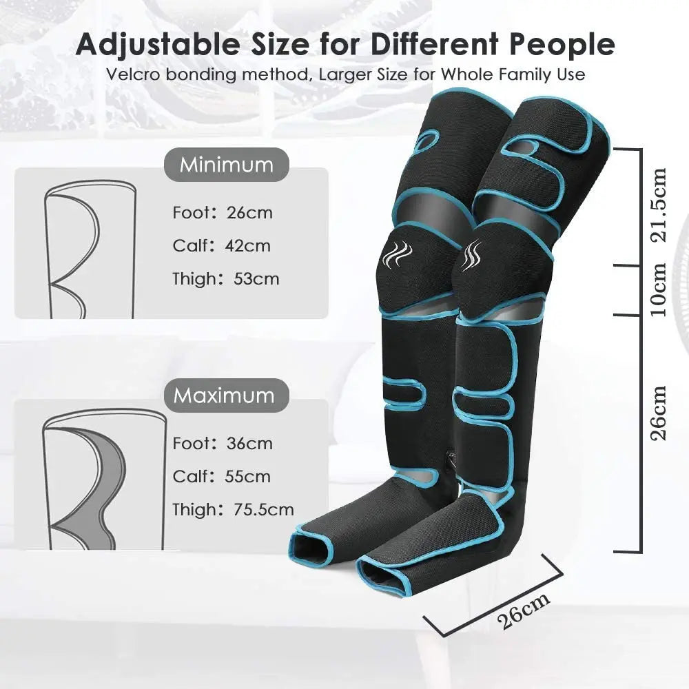 360° Air Pressure Foot and Leg Massager – Promotes Circulation and Muscle Relaxation