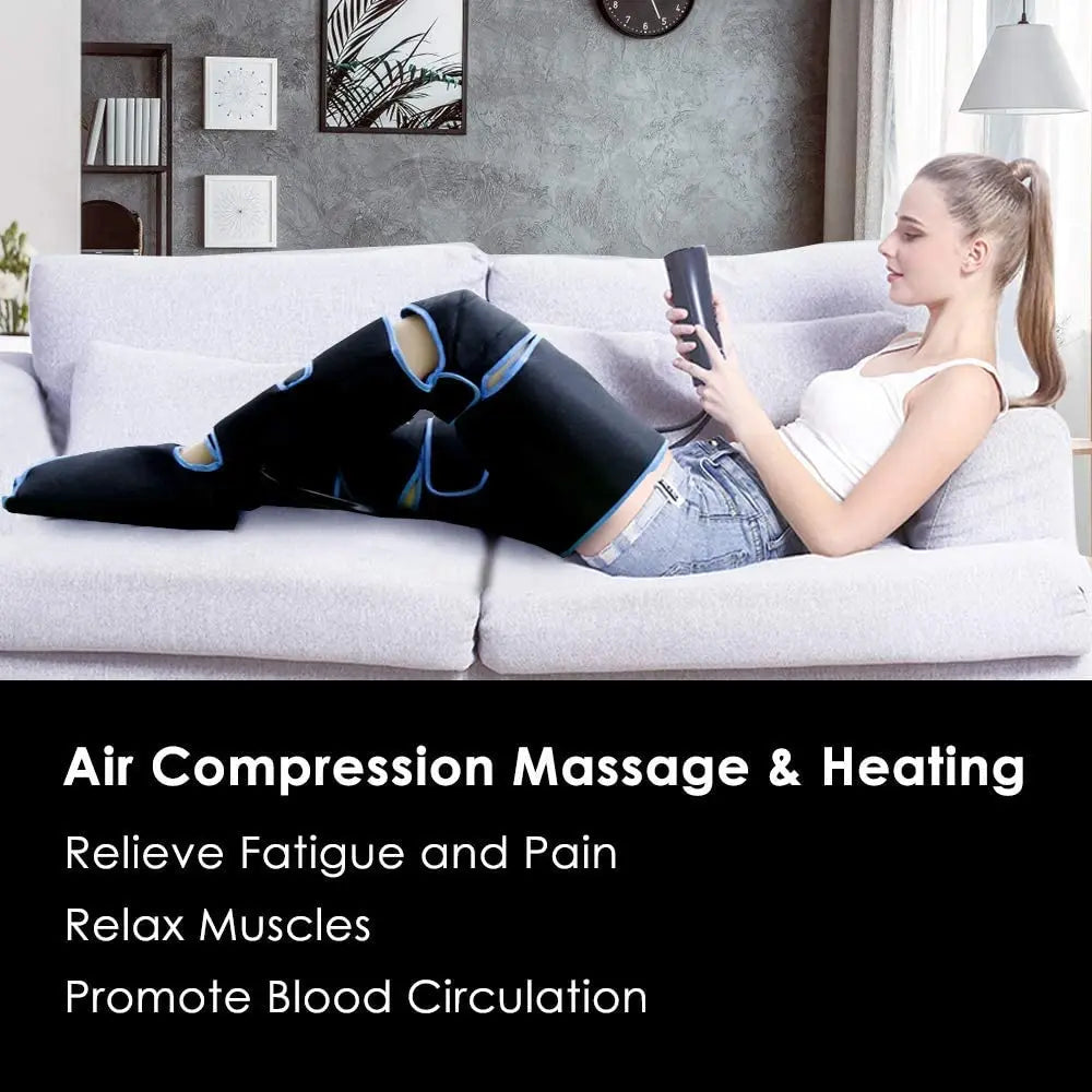 360° Air Pressure Foot and Leg Massager – Promotes Circulation and Muscle Relaxation