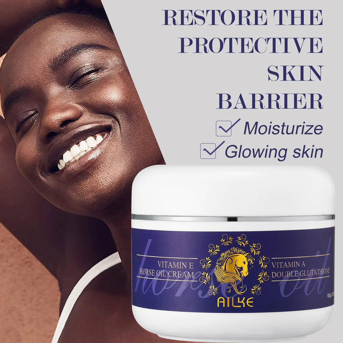 AILKE Glutathione Whitening Cream – Moisturizing & Skin Brightening
