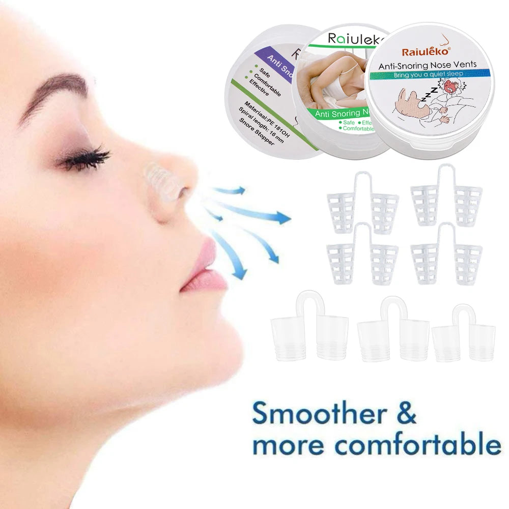 3/4PCS Anti-Snoring Nose Vents Set