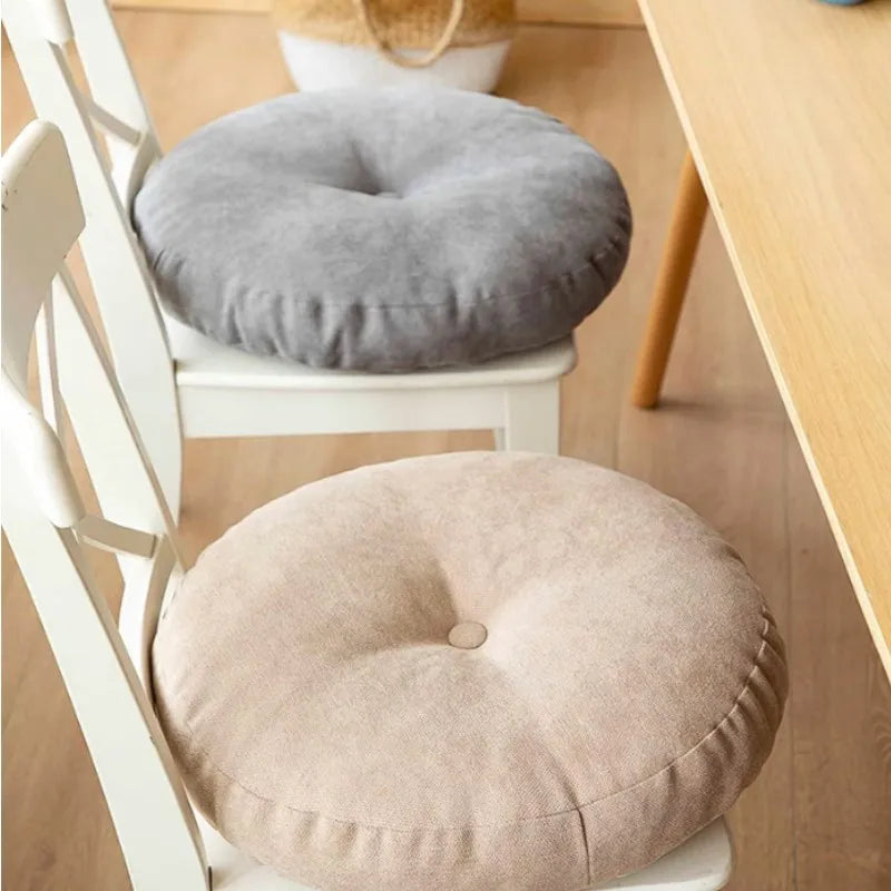 Round Floor Seat Cushion – Solid Color Meditation Pillow