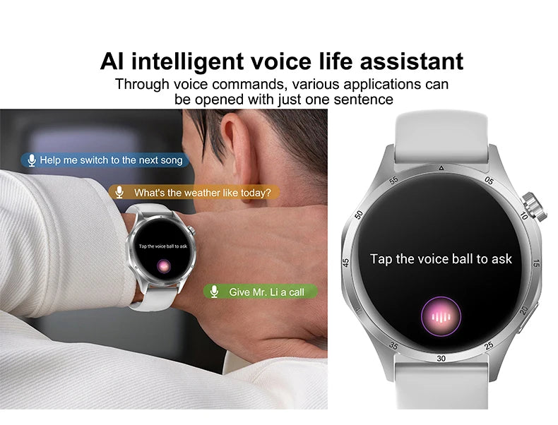 2025 Men's Smart Watch – AMOLED Screen, GPS & Bluetooth Call