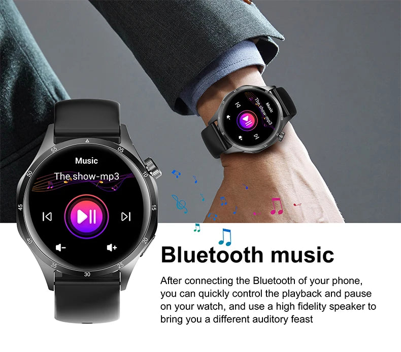 2025 Men's Smart Watch – AMOLED Screen, GPS & Bluetooth Call