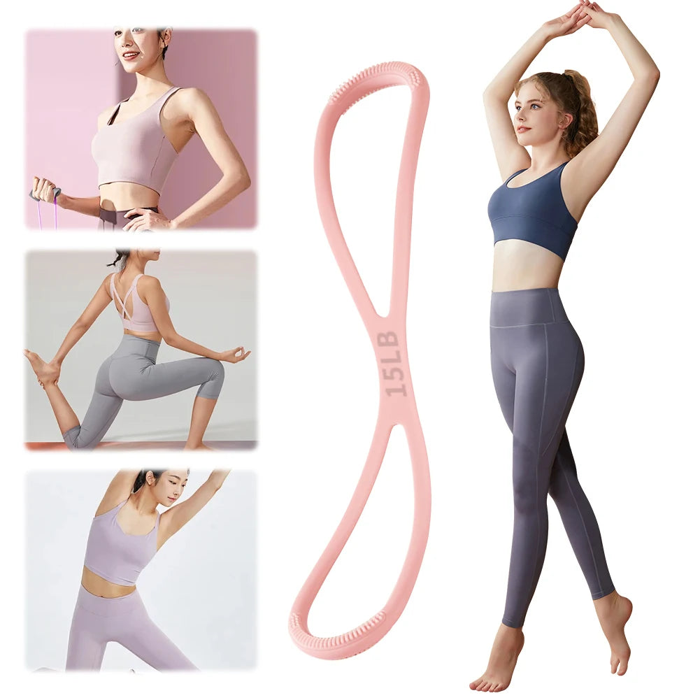 8-Shaped Resistance Band – Elastic Shoulder & Chest Stretch Band