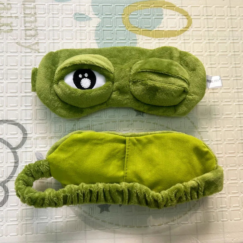 3D Sad Frog Sleep Mask Eye Cover