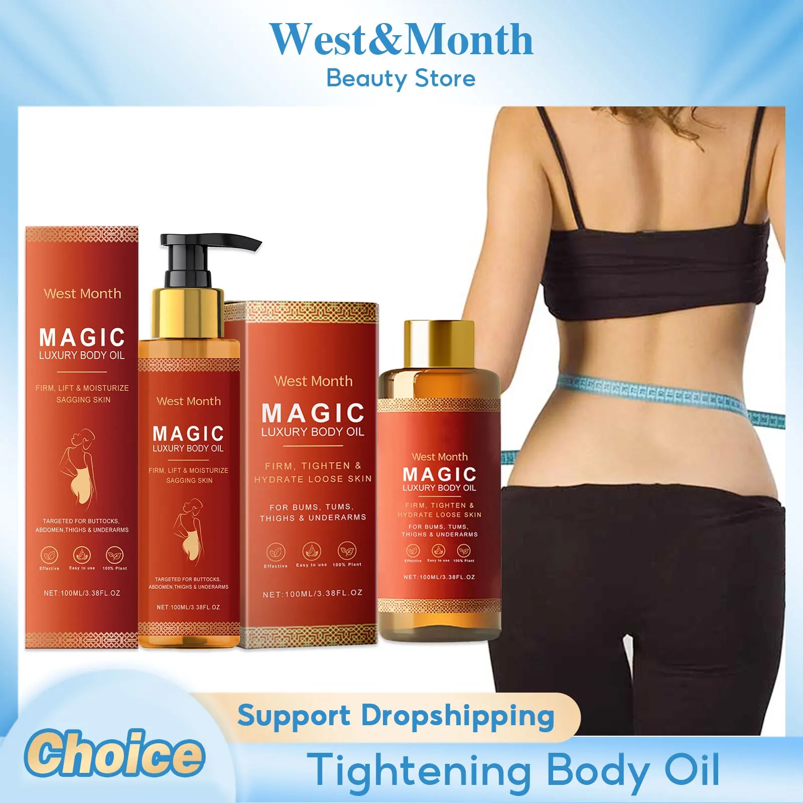 Magic Luxury Body Oil for Moisturizing & Firming