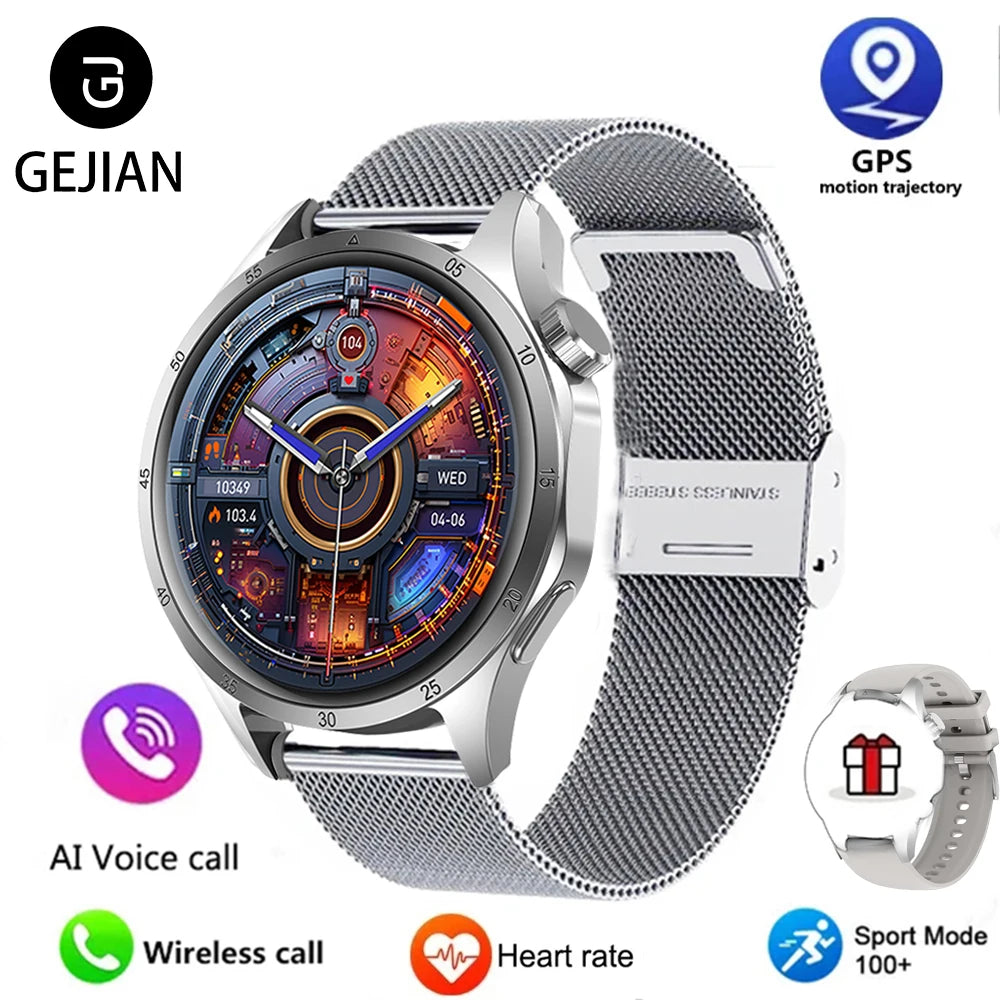 2025 Men's Smart Watch – AMOLED Screen, GPS & Bluetooth Call