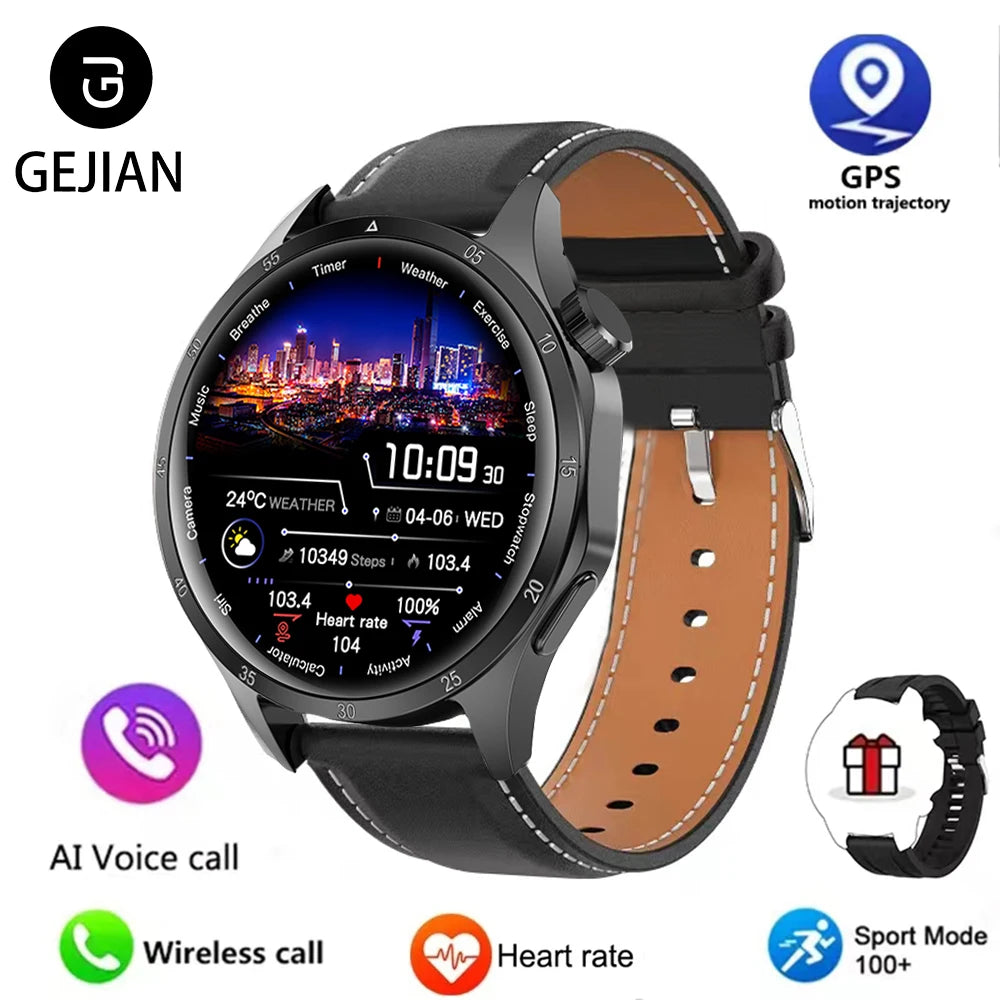 2025 Men's Smart Watch – AMOLED Screen, GPS & Bluetooth Call