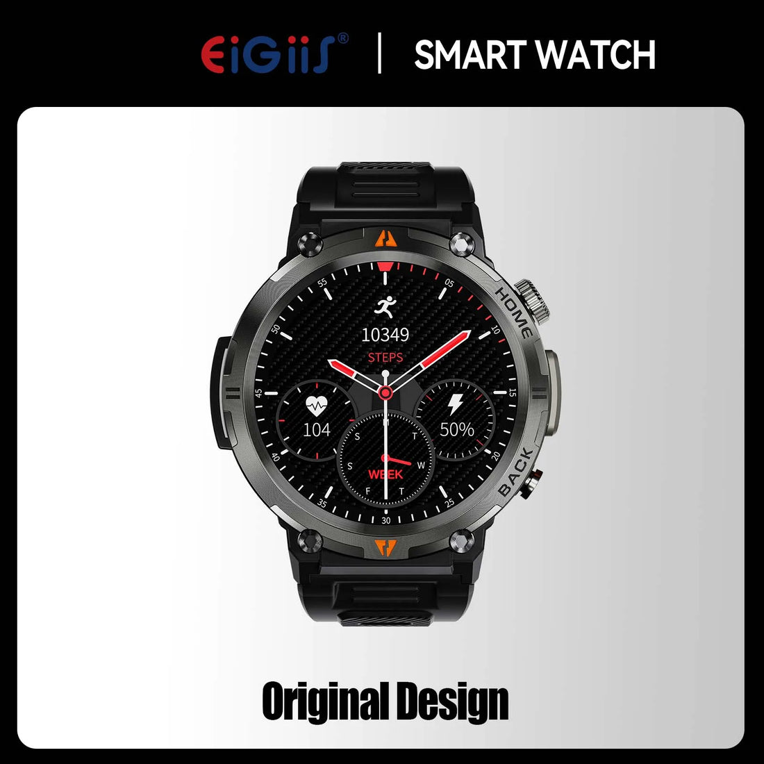 EIGIIS KE3 Smart Watch – 3ATM Waterproof & Bluetooth Call