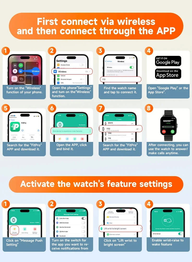 1.44" Smart Watch – Bluetooth Call & Health Monitor