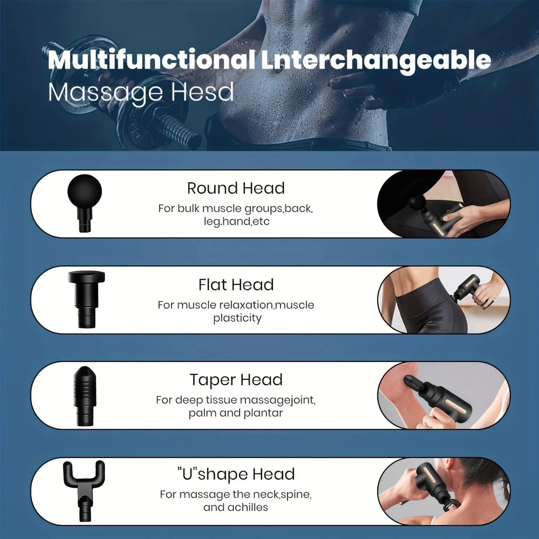 Electric Fascia Massage Gun – Deep Tissue Muscle Relief