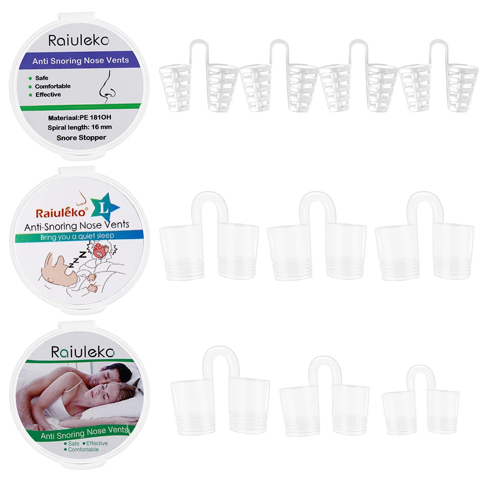 3/4PCS Anti-Snoring Nose Vents Set