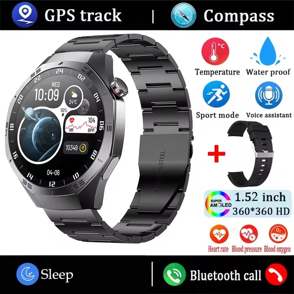 2025 Huawei GT5 Pro Smart Watch – AMOLED GPS Bluetooth Call Waterproof
