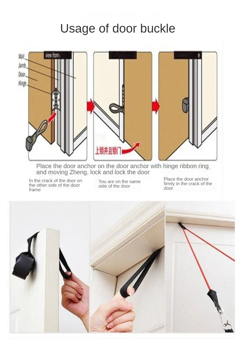 Resistance Band Door Anchor – Fitness Tube Anchor for Home Workouts