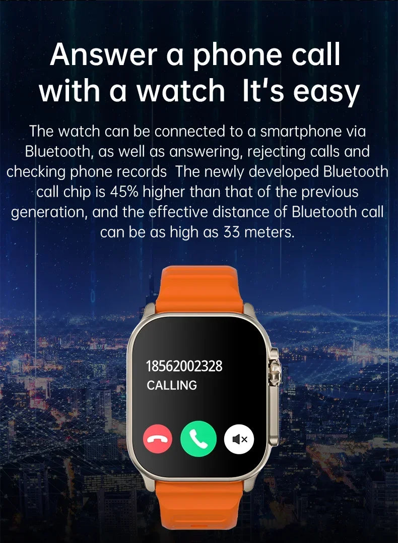2025 T900 Ultra 2 Smart Watch – 49mm AMOLED NFC Waterproof
