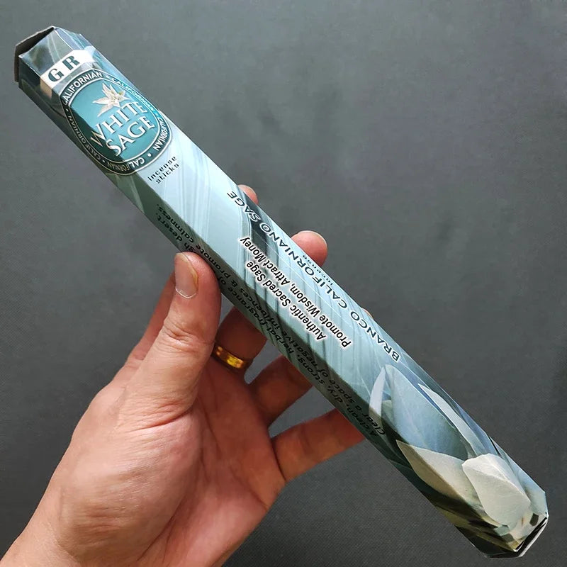 20pcs Indian Incense Sticks – White Sage, Lavender, Sea Breeze