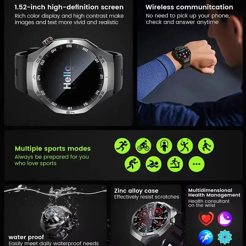2025 Huawei GT5 Pro Smart Watch – AMOLED GPS Bluetooth Call Waterproof