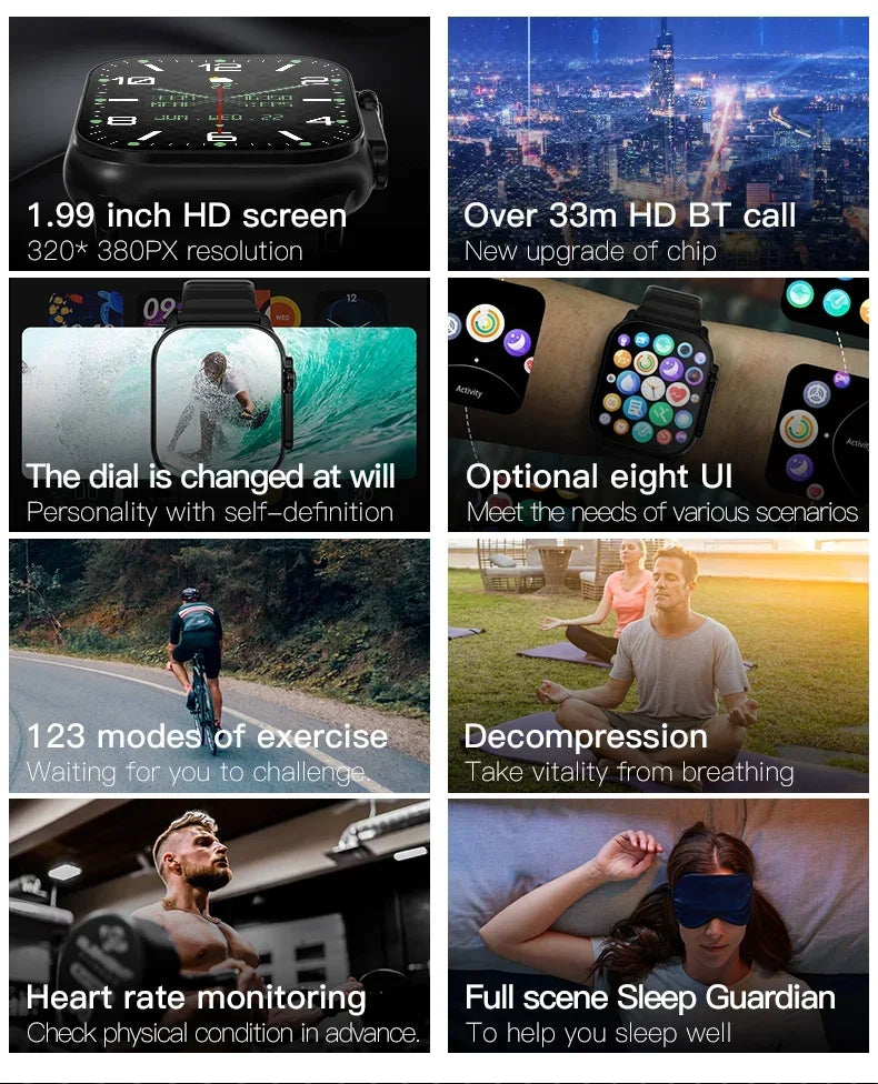 2025 T900 Ultra 2 Smart Watch – 49mm AMOLED NFC Waterproof