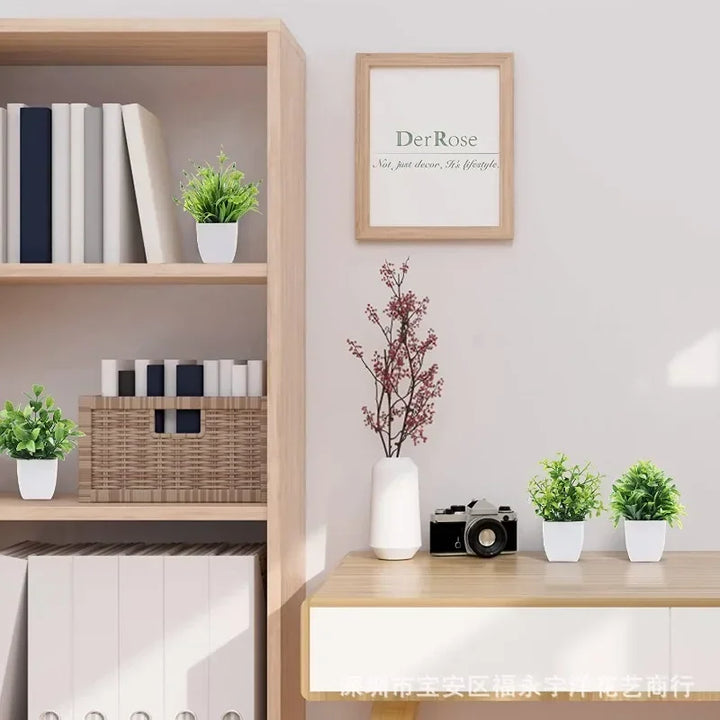Artificial Bonsai Eucalyptus Plant – Potted Home Decor