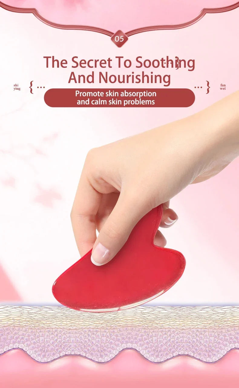 3pcs Resin Face & Body Massage Roller Set