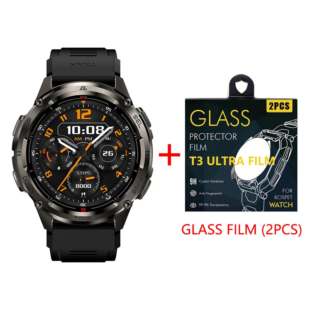 KOSPET TANK T3 Ultra 2 GPS Smartwatch – Rugged & Waterproof