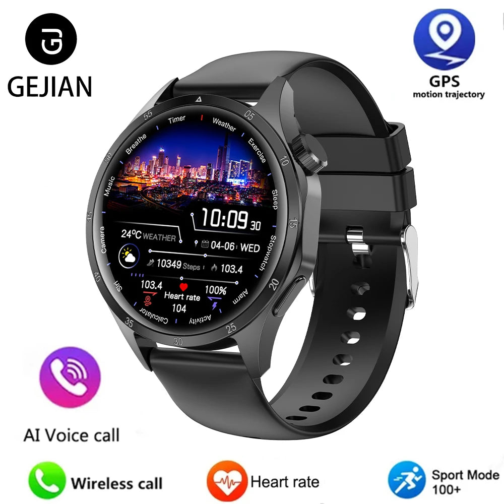 2025 Men's Smart Watch – AMOLED Screen, GPS & Bluetooth Call