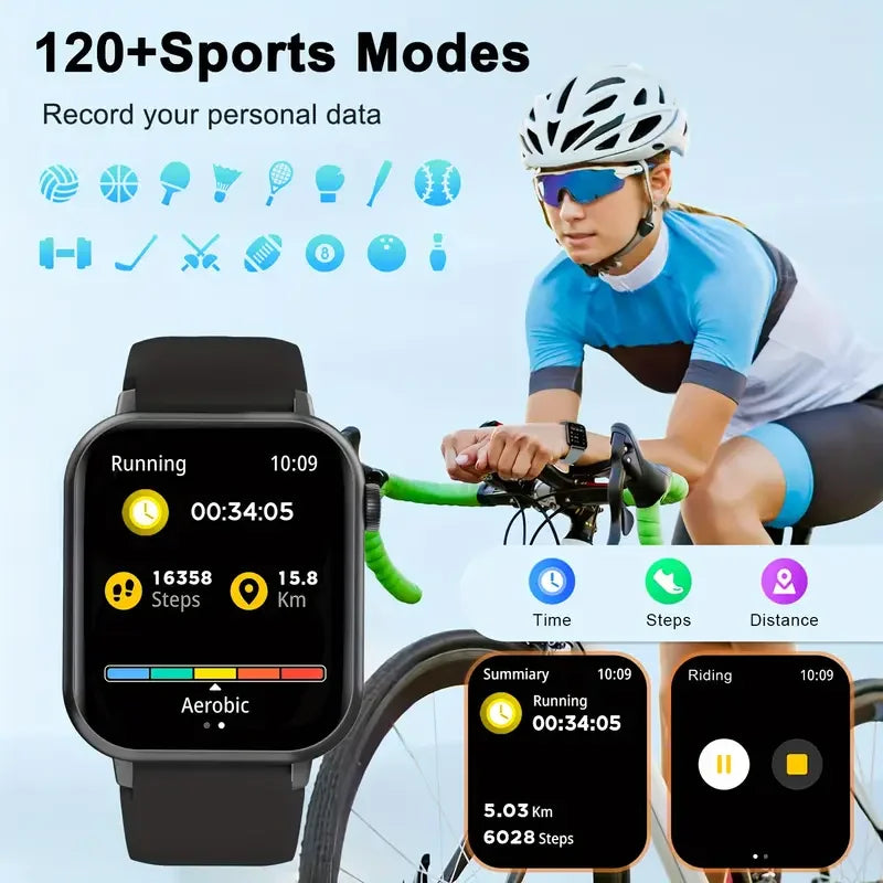 LAXASFIT 1.83″ Smart Watch with Fitness & Health Tracking