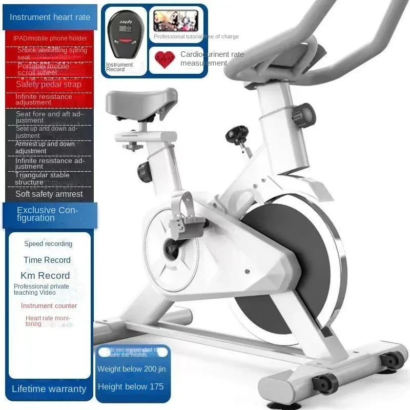 Indoor Spin Bike – Silent Smart Exercise Bike for Home Fitness