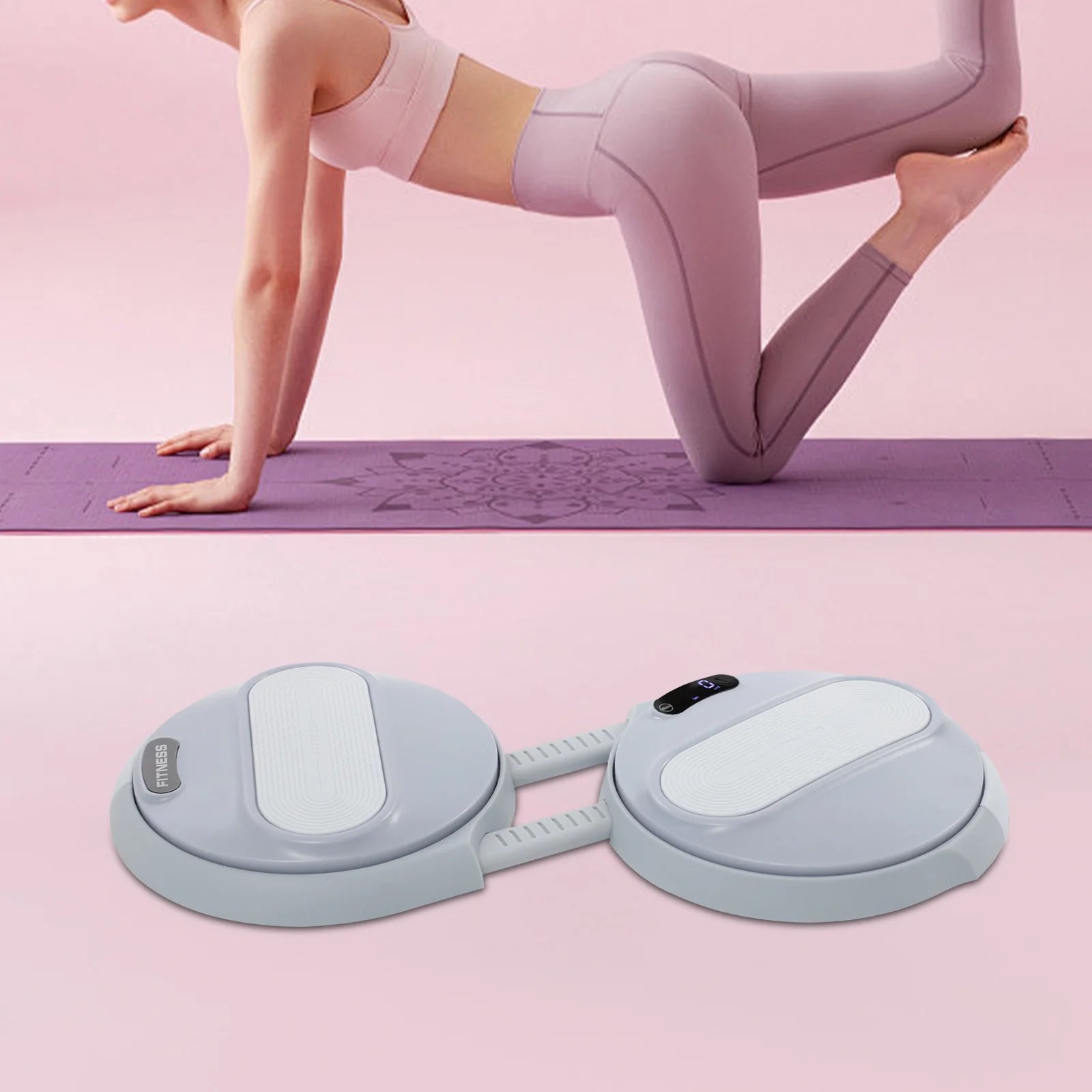 Waist Twisting Ab Exercise Board with Tension Ropes