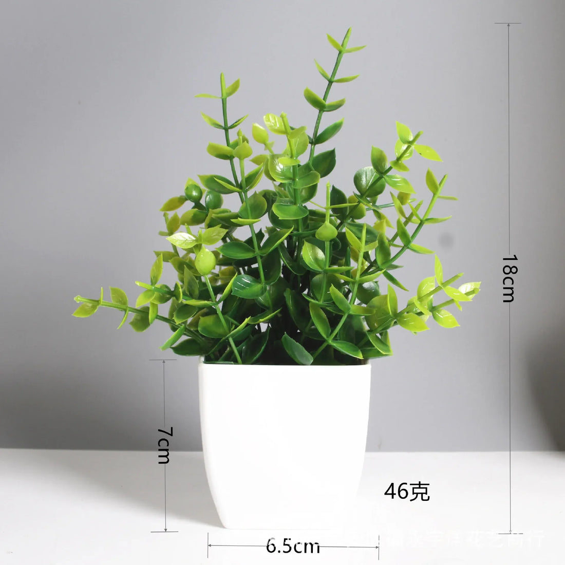 Artificial Bonsai Eucalyptus Plant – Potted Home Decor