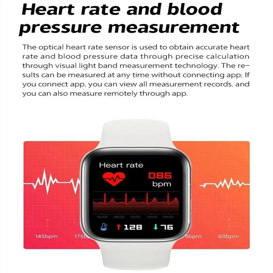 LAXASFIT 2025 Smartwatch – 1.73" Bluetooth Fitness Watch for Men & Women