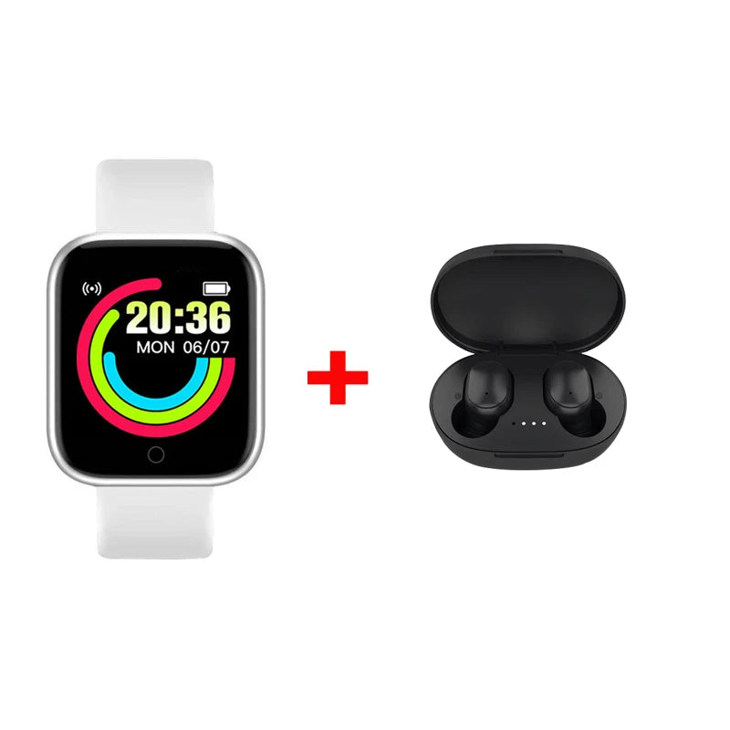 D20 Smart Watch Fitness Tracker – Digital Sport Bracelet for Men & Women