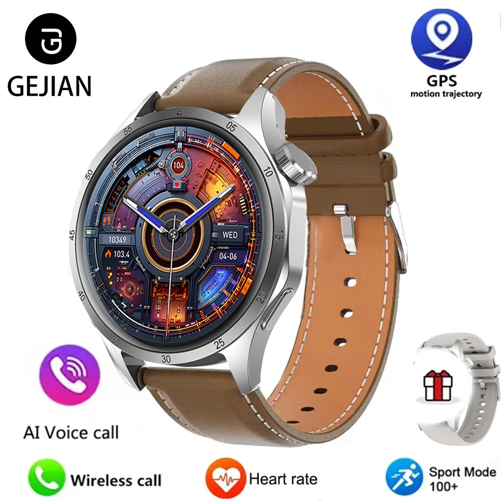 2025 Men's Smart Watch – AMOLED Screen, GPS & Bluetooth Call