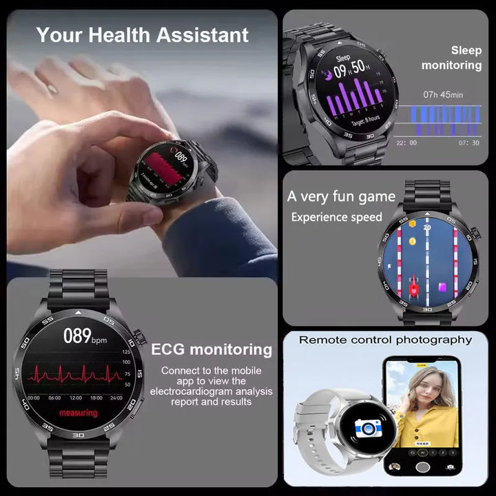 2025 Men's Smart Watch – AMOLED Screen, GPS & Bluetooth Call