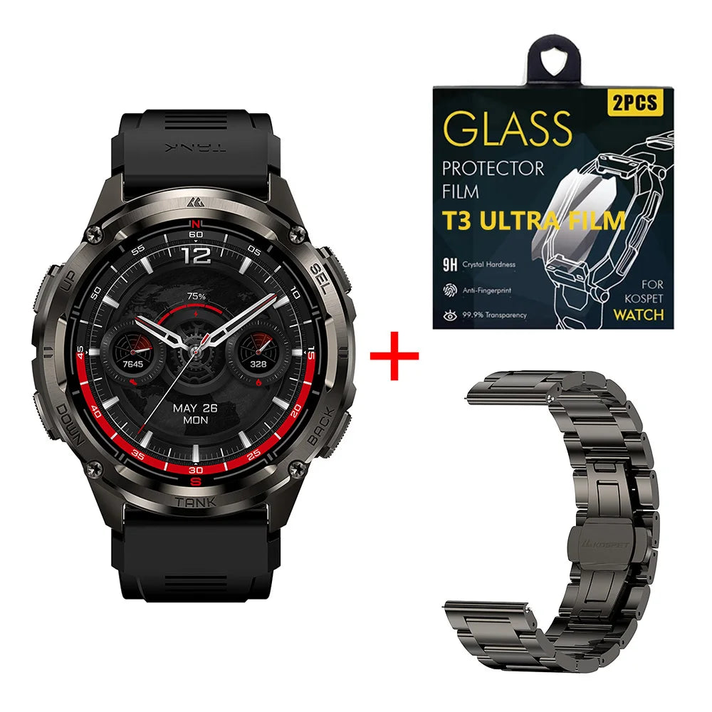 KOSPET TANK T3 Ultra 2 GPS Smartwatch – Rugged & Waterproof