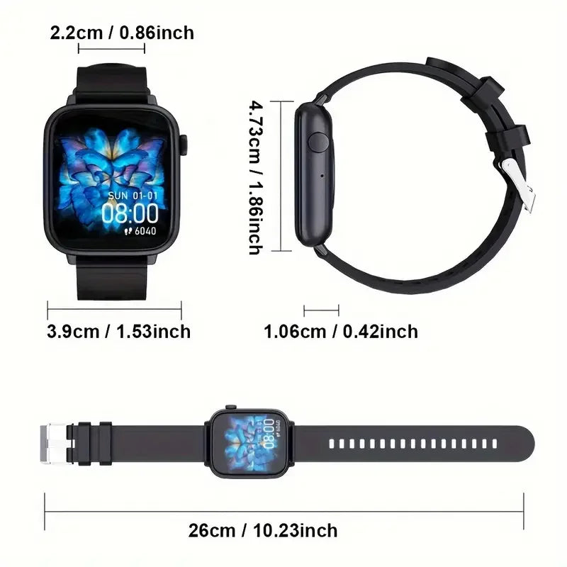 LAXASFIT 1.83″ Smart Watch with Fitness & Health Tracking