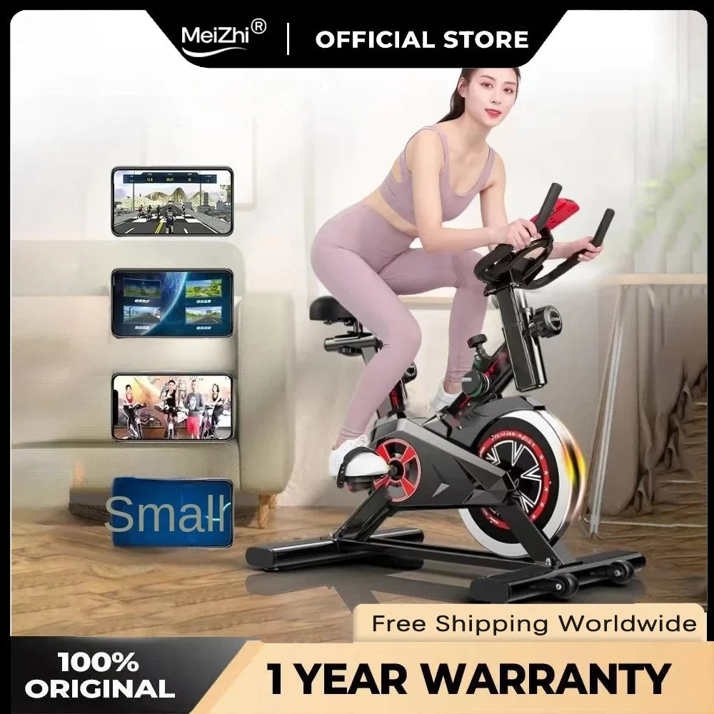 Indoor Spin Bike – Silent Smart Exercise Bike for Home Fitness