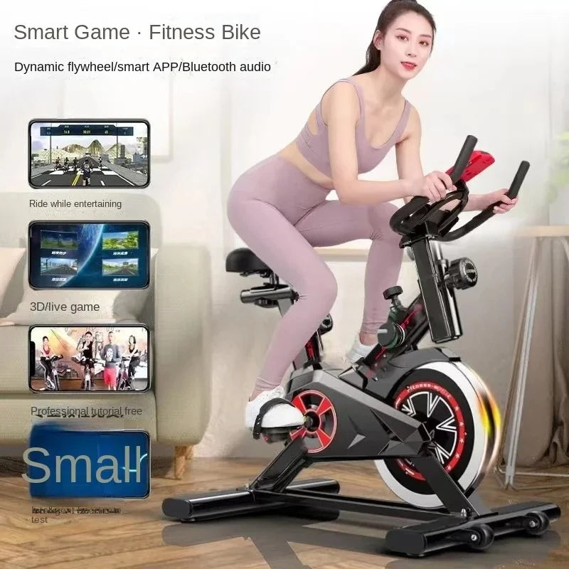Indoor Spin Bike – Silent Smart Exercise Bike for Home Fitness