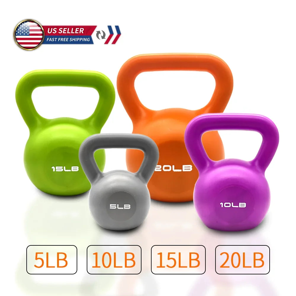 5lbs Vinyl Coated Kettlebell for Women – Strength Training Weight