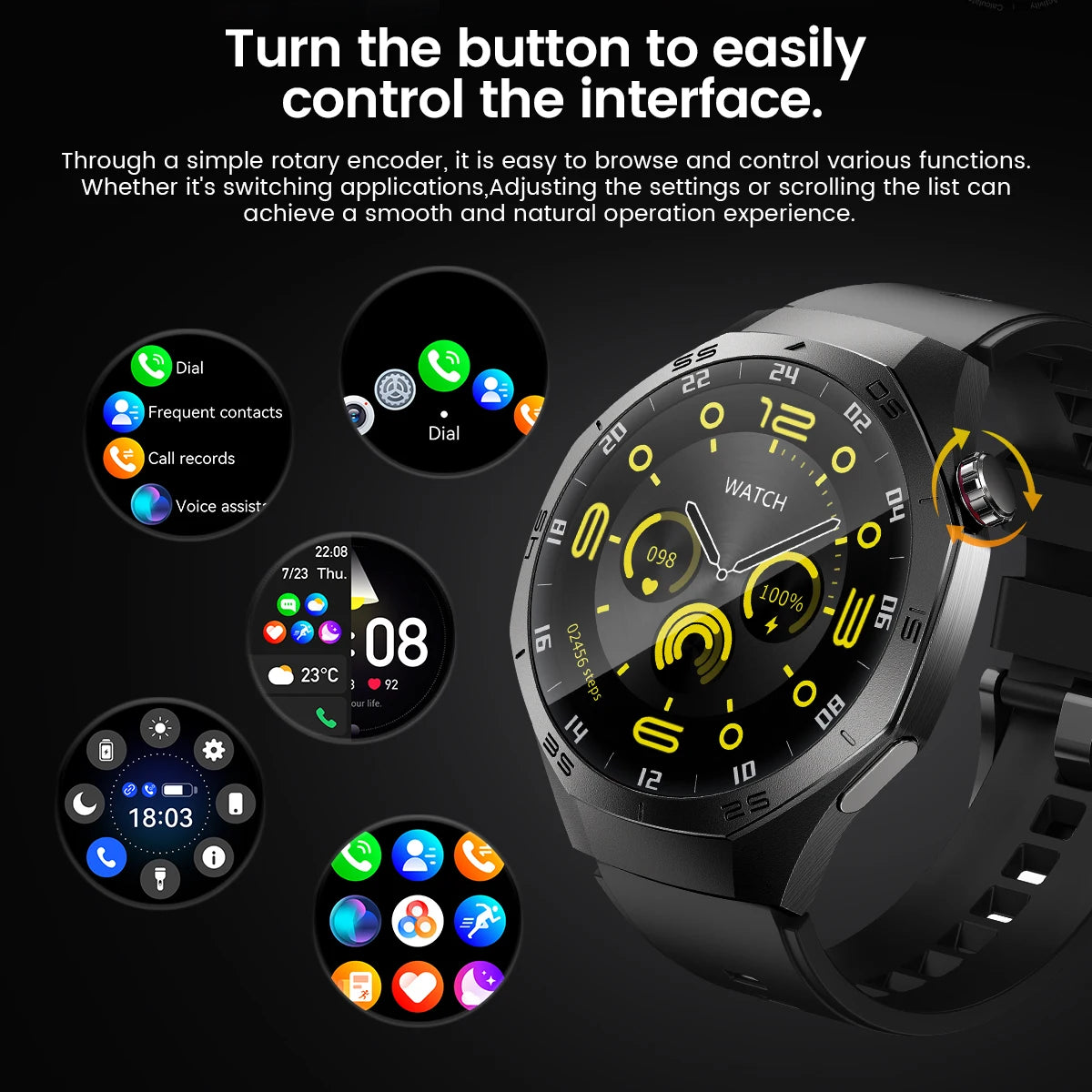 2025 Huawei GT5 Pro Smart Watch – AMOLED GPS Bluetooth Call Waterproof